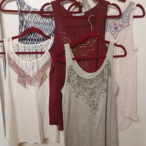 Maurices Multicolor Tank Tops Collection